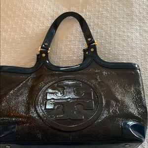 Tory Burch blue and green bag